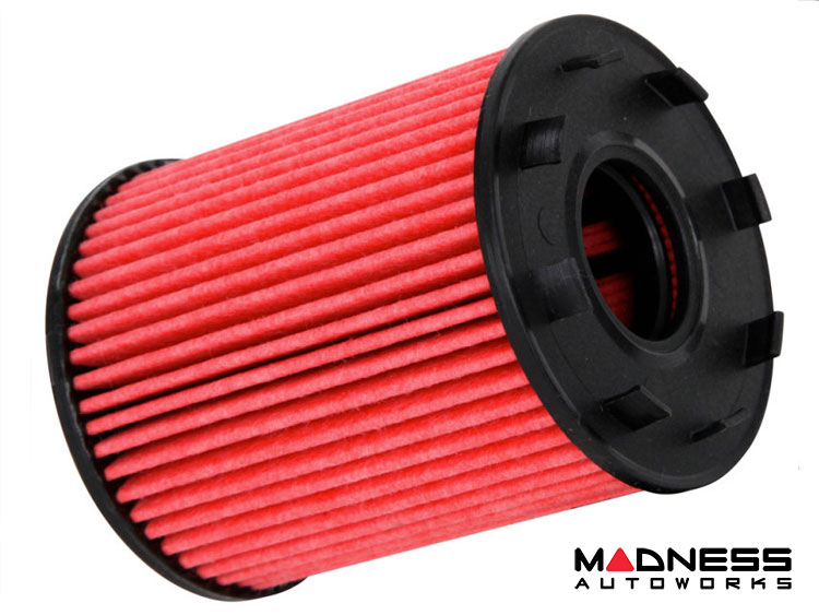 FIAT 500 Oil Filter Cartridge - K&N - North American Version - Performance Gold